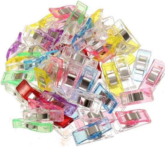 Productafbeelding: Joyage Stofklemmen wonderclips - 100 stuks - Kopspelden vervanger - Clips naaien – Naaien accessoires volwassenen – Naai accesoires - Naai klemmen
