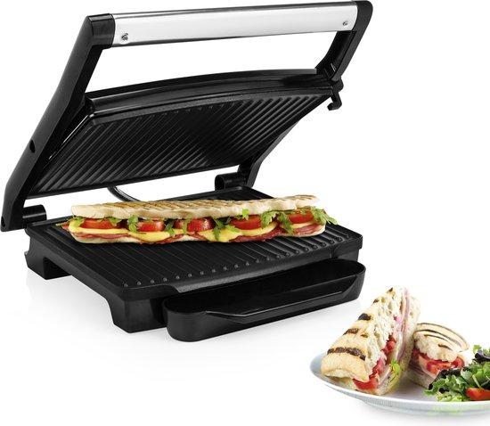 Productafbeelding: Princess Panini Grill 112415 – Contactgrill groot 30 x 24cm - Tosti apparaat - Grill apparaat - Zwevend bovendeksel – Verticaal opbergbaar - 2000W