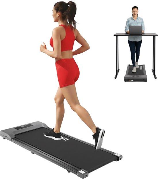 Productafbeelding: Dreaver 2-in-1 Loopband 1-6km/u - Inclusief Beschermmat & E-book - Hardloopband - Treadmill - Wandelband - Walking pad - Voor Thuis - Elektrisch