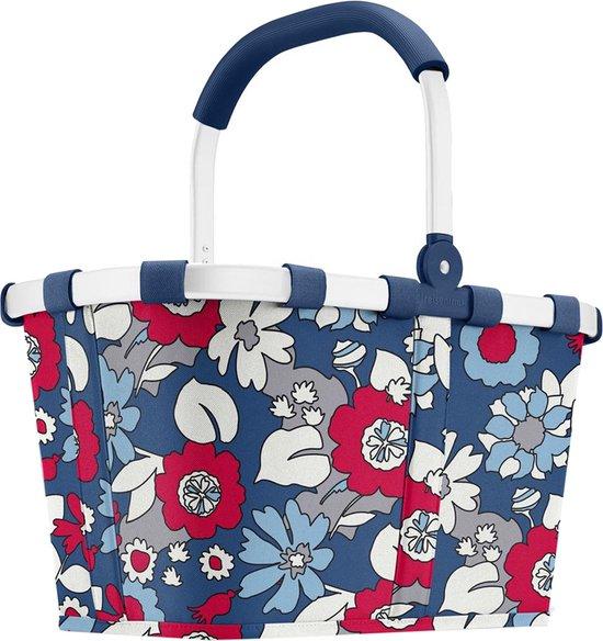 Productafbeelding: Reisenthel Carrybag Boodschappenmand - 22L - Frame Florist Indigo Blauw