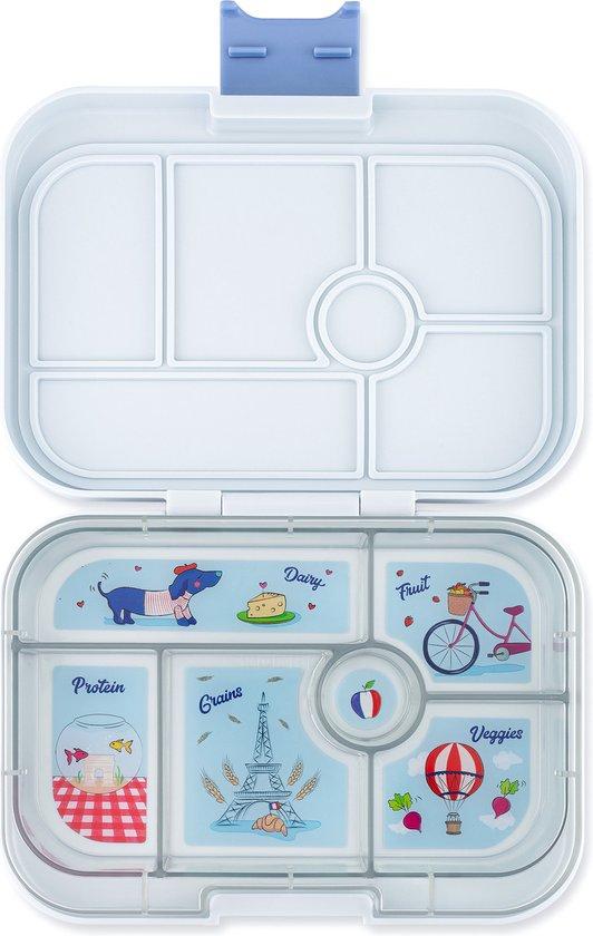 Productafbeelding: Yumbox Original - lekvrije Bento box lunchbox - 6 vakken - Hazy Gray / Paris tray