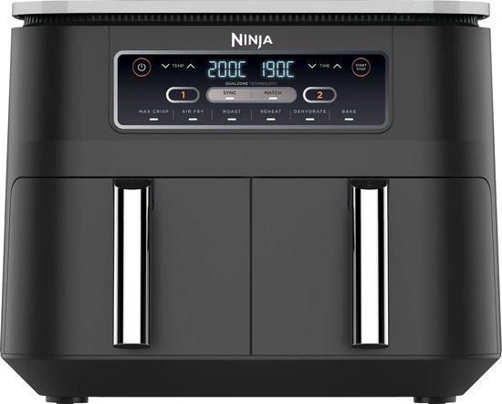 Productafbeelding: Ninja Foodi AF300EU Dubbele Airfryer XXL - Dubbele Mand - 7.6 Liter - Dual Zone Technologie
