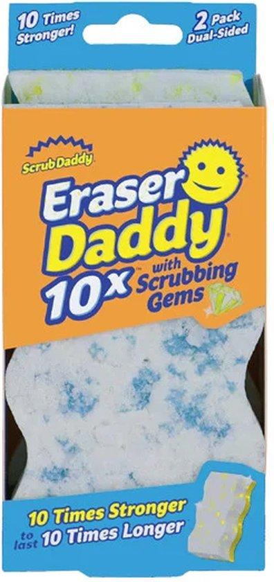 Productafbeelding: Scrub Daddy Wonderspons - Eraser Daddy - Vlekken Verwijderaar - 10x Steviger - 2 Kleuren