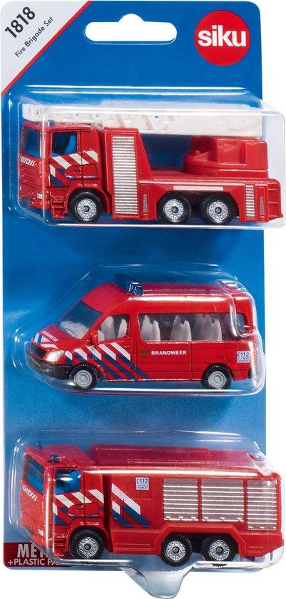 Productafbeelding: Siku Brandweerset Junior Rood 3-delig - 1818 NL