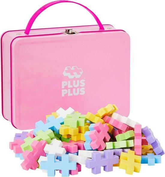 Productafbeelding: Plus-Plus BIG Speelgoedkoffer pastel 70 delige bouwset - 3275 - Reiskoffer - Constructiespeelgoed - Set met bouwstenen - Vanaf 1 jaar