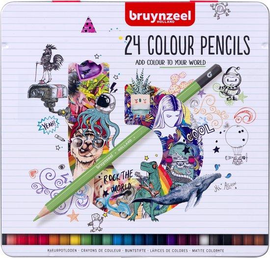Productafbeelding: Bruynzeel Kleurpotloden blik | 24 kleuren