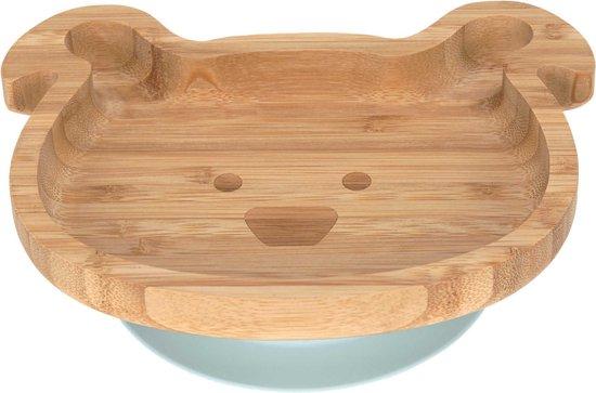 Productafbeelding: Lässig 4Babies & Kids Bord bamboo/hout met zuignap silicone little chums dog