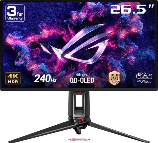 Productafbeelding: ASUS ROG Swift OLED PG27UCDM - 4K QD-OLED Gaming Monitor - DP2.1 - 240Hz - 27 Inch