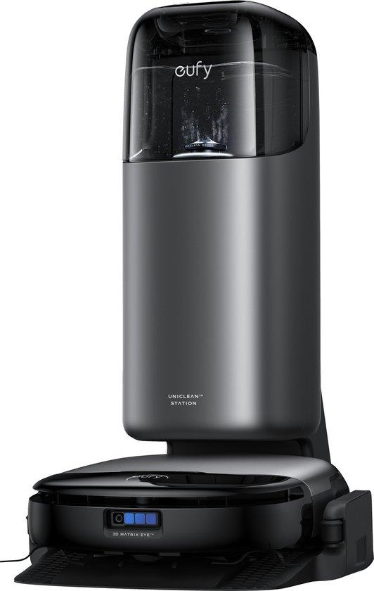 Productafbeelding: eufy Clean S1 Pro Robotstofzuiger All-in-One Station met dweilfunctie - Robot Vacuum - 8.000 Pa Zuigkracht, Slimme Obstakelvermijding, Multi-Level Mapping, Automatische dweilterugtrekking, Perfect voor dierenharen