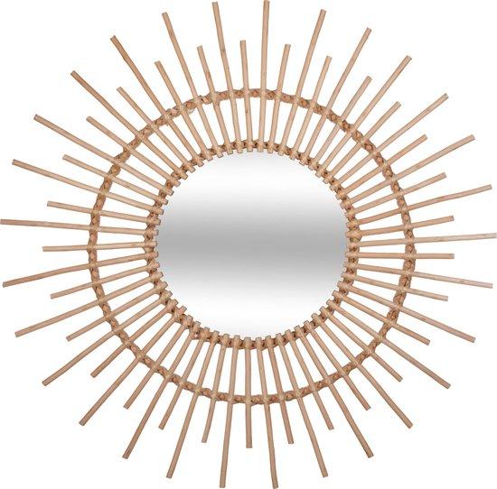 Productafbeelding: Atmosphera Kids wandspiegel rotan naturel - Dia 76 cm - Spiegel