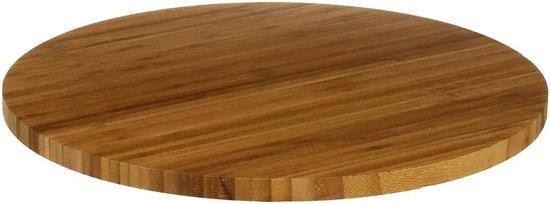 Productafbeelding: Secret de Gourmet Hapjes serveer draaiplateau - Bamboe - D35 cm - Draaibaar serveerplateau - hapjesschaal - serveerbord