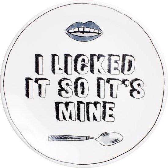 Productafbeelding: Blond Amsterdam - X Noir - Bord - I licked - Ø 22 cm