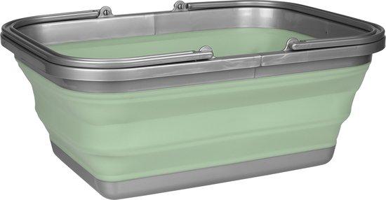 Productafbeelding: Abbey Camp Afwasteil Opvouwbaar - 16 Liter - Groen/Grijs