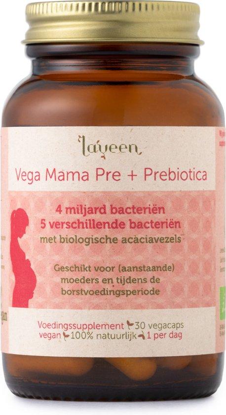 Productafbeelding: BIO Vega Mama Pre+Probiotica - 30 vegacapsules - 100% natuurlijk - BIO gecertificeerd
