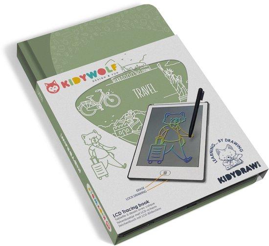 Productafbeelding: Kidywolf Kidydraw Mini tekentablet Travel Green