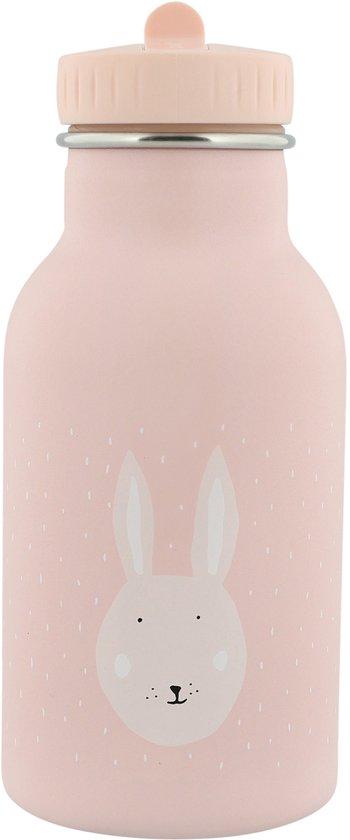 Productafbeelding: Trixie Thermos Drinkfles - Mrs. Rabbit - RVS Waterfles voor kinderen - Lekvrije Fles - 350ml - Roze