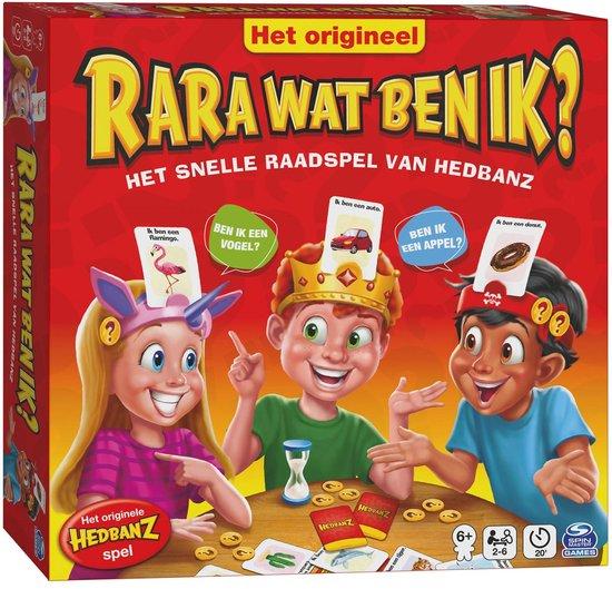 Productafbeelding: RARA Wat ben ik? – Bordspel - Nieuwe standaard editie met hoofdbanden