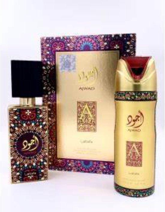 Productafbeelding: Set Lattafa Ajwad - EDP 60ML & Deodorant 200ML - Unisex ( 2delige set )
