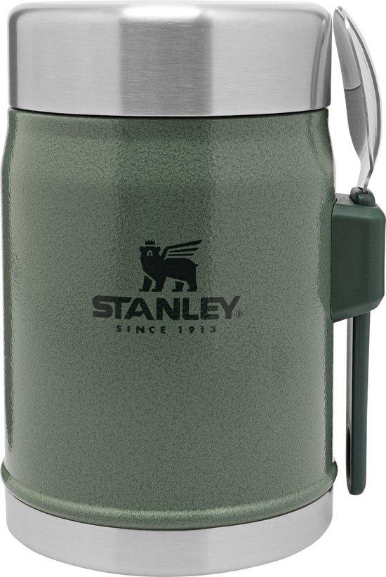 Productafbeelding: Stanley Classic Legendary Food Jar 0,4L met spork | Hammertone Green | Lunchbox houdt 7 uur warm, of koud | Dubbelwandige Isolatie | Lekvrij | BPA-Vrij