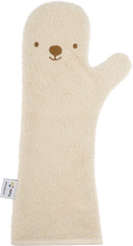 Productafbeelding: The Original Baby Shower Glove, Douche Washandje/Lange Washand - Nifty - Washandjes - Baby Washandje - Zand