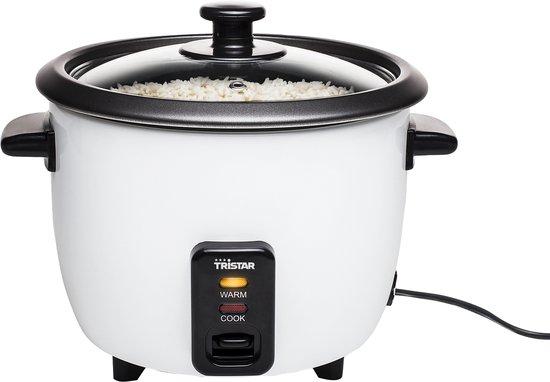 Productafbeelding: Tristar Rijstkoker 0.6L - RK-6117 - 3 personen - Droogkookbeveiliging, warmhoudfunctie - Wit