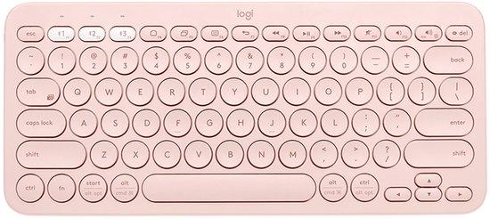 Productafbeelding: Logitech K380 - Draadloos Bluetooth Toetsenbord - Qwerty - Roze