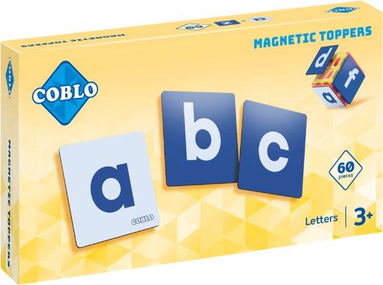 Productafbeelding: Coblo Magneet Toppers Letters 60 stuks - Magnetische Letters - Magnetisch speelgoed - Educatief speelgoed - Cadeau kind - Speelgoed 3 jaar t/m 12 jaar
