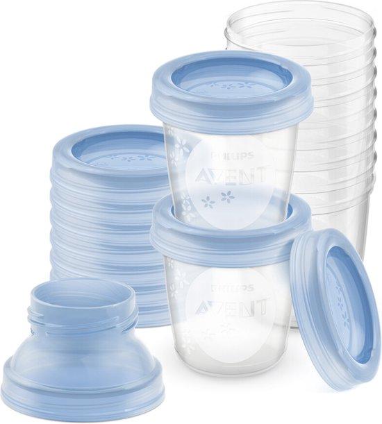 Productafbeelding: Philips Avent SCF618/10 Bewaarbekers voor babyvoeding - 180 ml - 10 stuks