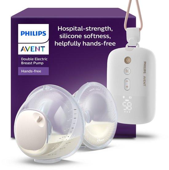 Productafbeelding: Philips Avent - Handsfree Dubbele Elektrische Draagbare Borstkolf - Comfortabele & Krachtige Motor - Ultralichte Transparante Cups - SCF532/11
