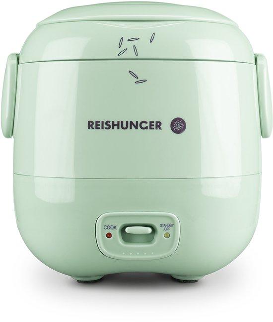 Productafbeelding: REISHUNGER Mini rijstkoker, saliegroen | 0,3 L - 1-2 porties | Hoogwaardige keramische coating - Premium pan | Handig formaat voor kleine huishoudens en onderweg