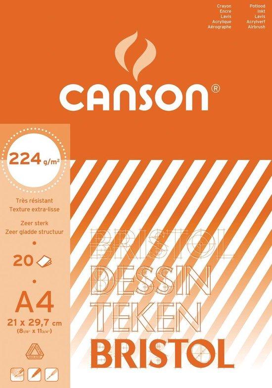 Productafbeelding: Canson tekenblok Bristol formaat 21 x 29,7 cm (A4)