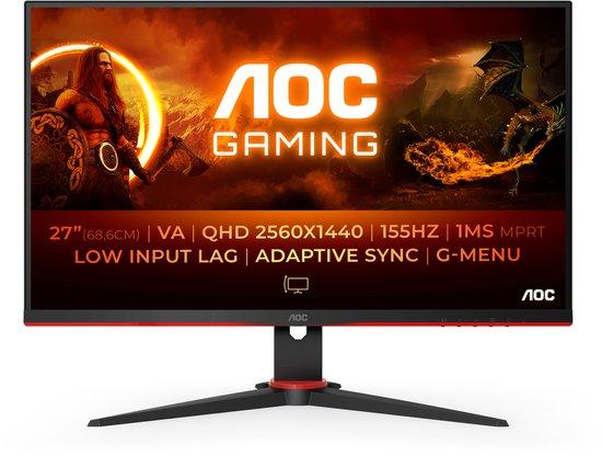 Productafbeelding: AOC Q27G2E - QHD Gaming Monitor - 144hz -155Hz - 27 Inch