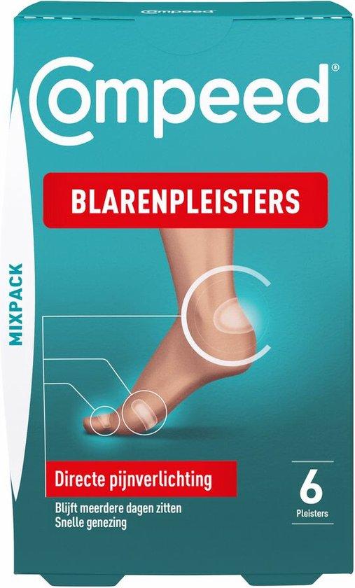 Productafbeelding: Compeed Blarenpleisters mixpack - blarenpleisters bieden directe pijnverlichting, snellere genezing - diverse groottes voor verschillende soorten blaren. - 6 stuks
