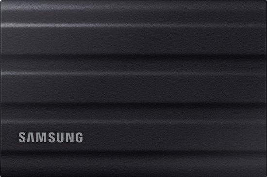 Productafbeelding: Samsung Portable T7 Shield - Externe SSD - USB C 3.2 - Inclusief USB C en USB A kabel - Geschikt voor iPhone 15 en 16 - 2 TB - Zwart