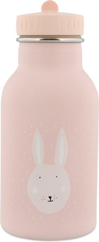 Productafbeelding: Trixie Thermos Drinkfles - Mrs. Rabbit - RVS Waterfles voor kinderen - Lekvrije Fles - 350ml - Roze