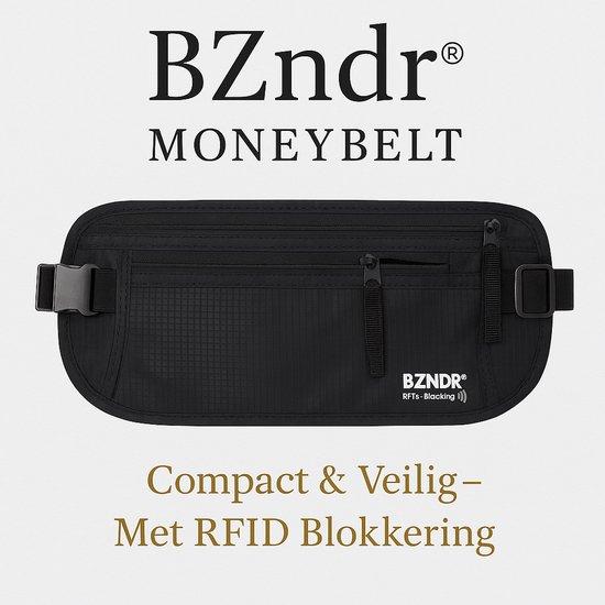 Productafbeelding: BZNDR® Moneybelt - Luxe Reisportemonnee - Spatwaterbestendig & Unisex - Geldriem - Heuptasje - Buideltasje - Ruim formaat - One Size Fits All