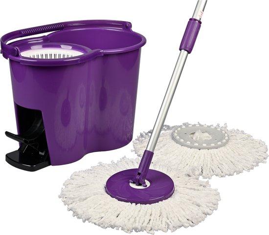 Productafbeelding: Vloerwisser Supa Mop met Pedaal & Pompsteel - Paars