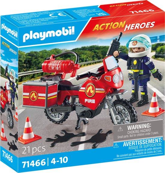 Productafbeelding: PLAYMOBIL Action Heroes Brandweer op de plaats van het ongeval - 71466