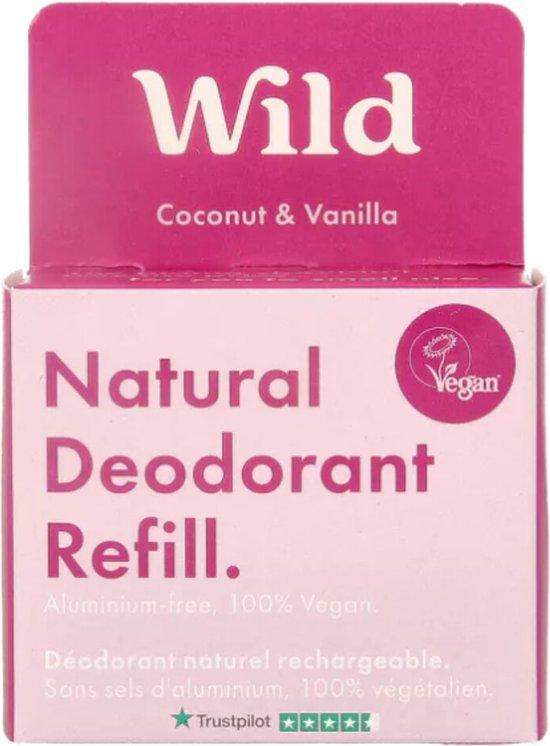 Productafbeelding: Wild Deodorant Navulverpakking Natural Coconut & Vanilla 40 gr