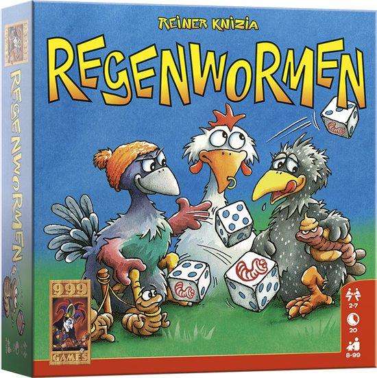 Productafbeelding: 999 Games - Regenwormen - Dobbelspel - Eenvoudig te leren, snel te spelen - Familiespel - Gezelschapsspel - Educatief spel - Kinderspel - Klein cadeautje