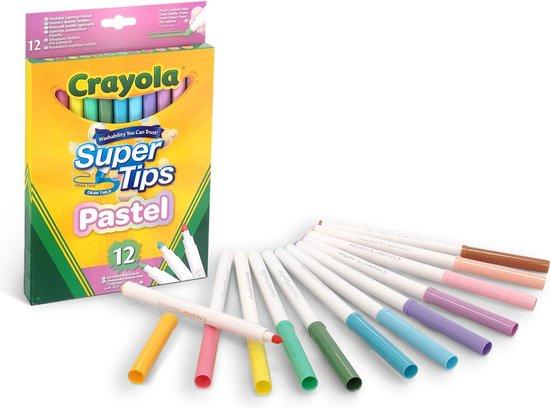 Productafbeelding: Crayola - Supertips - Viltstiften - 12 Pastel Viltstiften Met Superpunt - Voor Kinderen