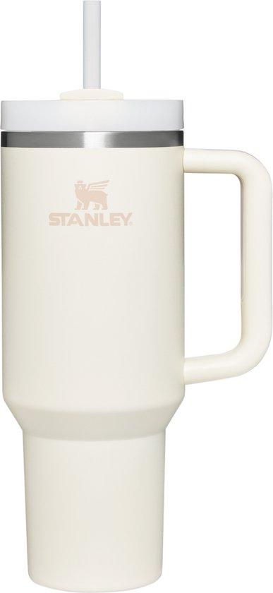Productafbeelding: Stanley Quencher H2.0 Flowstate Tumbler - 9-11 Uur Koud - 40-48 Uur Met Ijs - Drinkfles Met Rietje, Handvat En Deksel - Vaatwasmachinebestendig - Thermosbeker Voor Koude Dranken - Cream