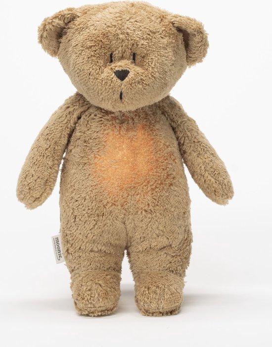 Productafbeelding: Slaapknuffel Humming Bear Natur - Cappuccino - Moonie Organic - NIEUW 2024