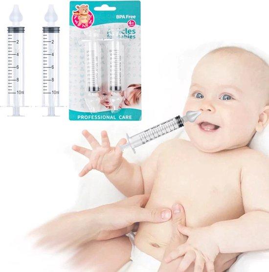 Productafbeelding: Neusreiniger Baby - Neuszuiger - Snotzuiger Baby verzorging - Neuspompje Baby - Neuspeer - Toetenvegers - Snoetenpoetsers – Baby Neusreiniger - Neusspuit Baby -Neusspuit voor Baby's - 2 stuks - Neus spuit