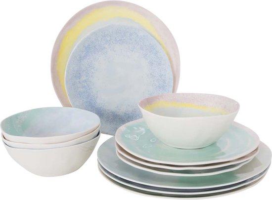 Productafbeelding: Bo-Camp - Pastel - Servies - Barfleur - 12 Stuks