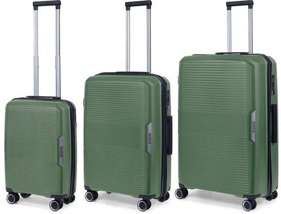 Productafbeelding: TravelZ Swinger Kofferset 3-delig- Lichtgewicht koffers met TSA-slot - Groen