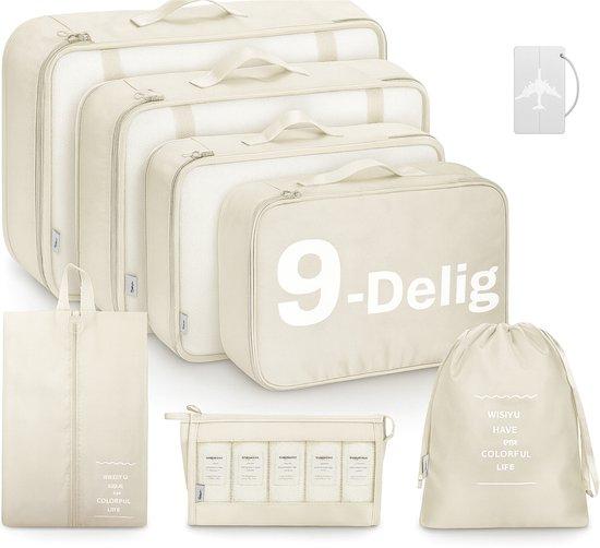 Productafbeelding: BOTC Packing Cubes Set 9-Delig - koffer organizer set - koffer organizer - Kleding organizer voor koffers, tassen en backpack - Room