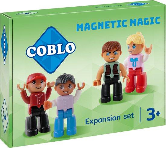 Productafbeelding: Coblo Uitbreidingsset - 4x Magnetisch speelgoed Poppetjes - Montessori speelgoed - STEM speelgoed - Cadeau kind - Speelgoed 3 jaar t/m 12 jaar