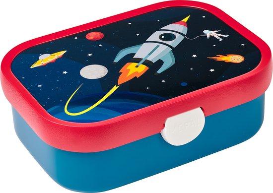Productafbeelding: Mepal lunchbox Campus – Broodtrommel met vakjes voor kinderen – Geschikt voor 4 boterhammen – Space
