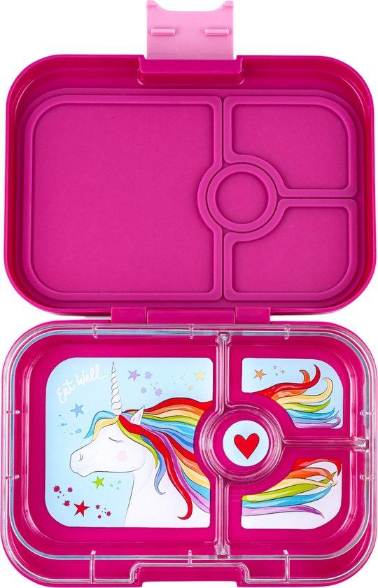Productafbeelding: Yumbox Panino - lekvrije Bento box broodtrommel - 4 vakken - Malibu Purple / Unicorn tray